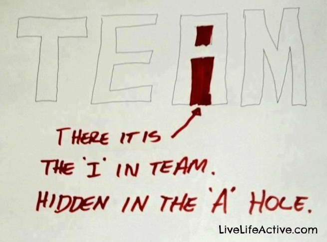 Funny Picture Of The Week - There IS an I in TEAM - Hidden In The A Hole