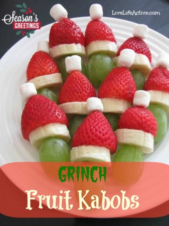 Grinch Fruit Kabobs Recipe