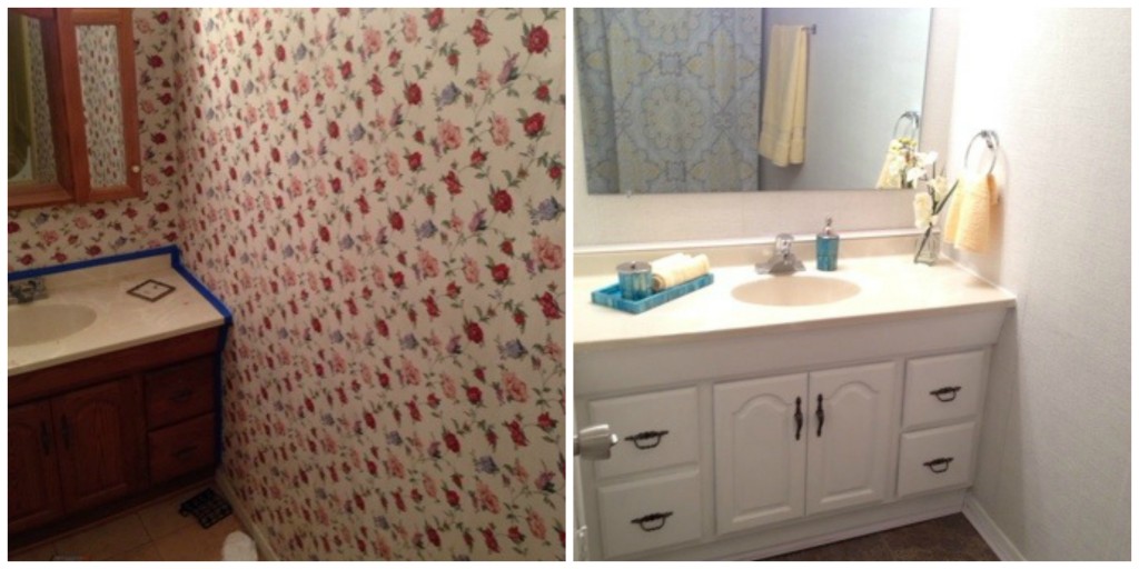 bathroom makeover before and after