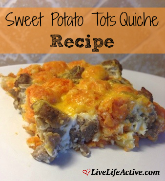 Sweet Potato Tots Quiche Recipe