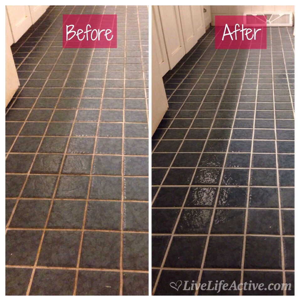 MAPEI Grout Refresh Before and After