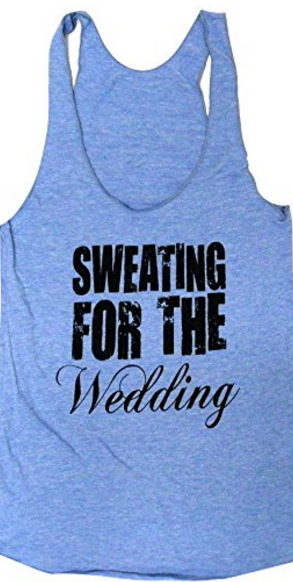 Sweating for the wedding tank
