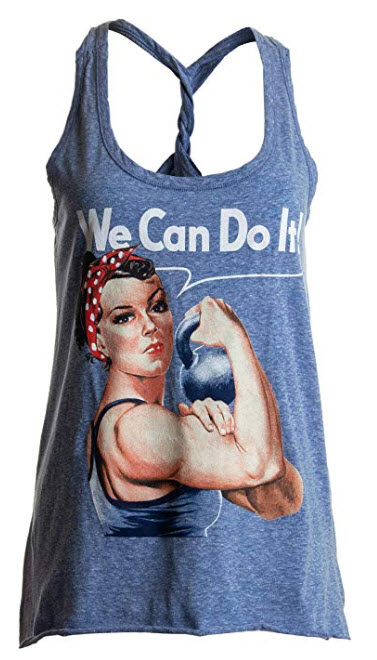 We can do it - cute workout tank rosie the lifter