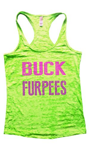 buck furpees funny workout tank