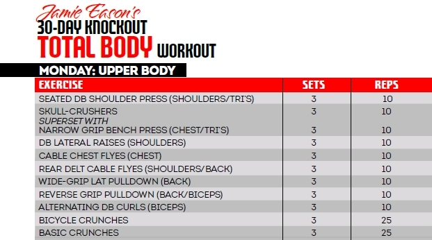 30 Day Knockout Total Body Workout