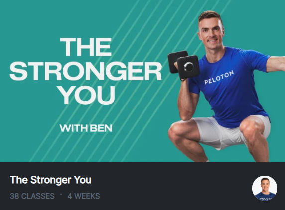 the stronger you peloton program